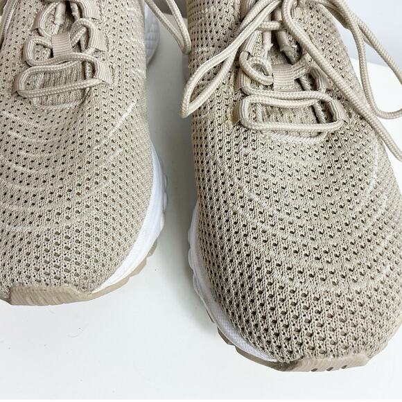 Propet Womens Tour Knit Shoes Tan/Sand White WAA112M Size 8.5 Wide - Picture 2 of 7